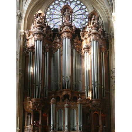 Master Organ, Saint-Eustache Church, Paris, France, Europe Print Wall Art By
