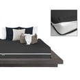 thumbnail image 2 of Microfiber 3 Pcs Zipper Fitted Sheet King Size, Include 1 Zipper Fitted Sheet (78X80) 8 "Inch Deep Pocket With 2 Pillowcase (20X36) Soft and Easy to Put - Black Color, 2 of 9