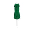 thumbnail image 3 of Polytrends Johnn 15-foot Double-Sided Outdoor Offset Patio Twin Umbrella Dark Green 15 ft, 3 of 5