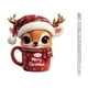 thumbnail image 1 of Christmas Cup 2D Flat Acrylic Ornaments Christmas Holiday Decorations Gifts For Children, 1 of 3