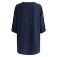 thumbnail image 5 of Moda Mujer Camiseta de manga larga Otoño Frente abierto Prendas de abrigo sueltas Impresión Blusa Abrigo Tops Pompotops FGAJ14535, 5 of 5