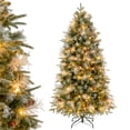 thumbnail image 1 of Costway 6 FT Artificial Christmas Tree with 806 Branch Tips, 270 Warm White LED Lights, 1 of 10