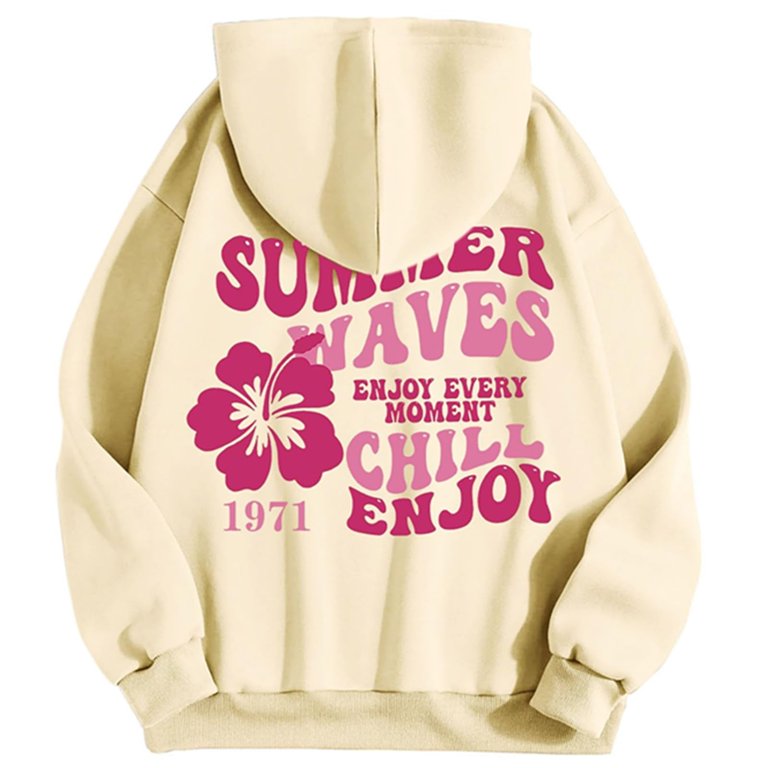 ♡y♡ Knosfe Hoodies Y2k Preppy Letter Graphic Shirts for Teen