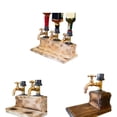 thumbnail image 2 of Naiovety Grifo de vino de Dispensador de whisky Grifo de doble cabeza Titular de licor Fiesta Bebida Dispensación Soporte Decoración para el Kits de equipo de elaboración de vino No.1 Naiovety HA027241-01, 2 of 6