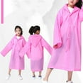 thumbnail image 3 of LHWEN Kids Reusable Raincoat with Hood EVA Material Lightweight Clear Jacket for Boys and Girls Portable Rain Gear for All Seasons Ideal for Travel Camping and Outdoor Activities Tear- and Quick-Dryin, 3 of 5