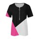 thumbnail image 4 of Blusa de manga corta con cuello en V, informal, cómoda y elegante para mujer OAVQHLG3B Store  lin121212, 4 of 5