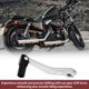 thumbnail image 5 of Palanca de cambio de motocicleta plegable para Yamaha TTR 50cc, pedal de aleación de aluminio, brazo de cambio, tono plateado con cabeza negra, 5 of 6