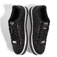 thumbnail image 3 of LUCKY STEP Platform Sparkly Fashion Sneakers Glitter Walking Shoes,Black,Womens, 3 of 5