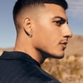 thumbnail image 4 of TANGPOET Small Hoop Earrings for Men Huggie Hoop Piercing Earrings for Men, 4 of 6
