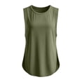 thumbnail image 7 of Favoffer Women's Sports Tank Round Neck Side Slit Fit Sleeveless Breathable Quick Dry Outdoor Fitness Running Casual Top, 7 of 7