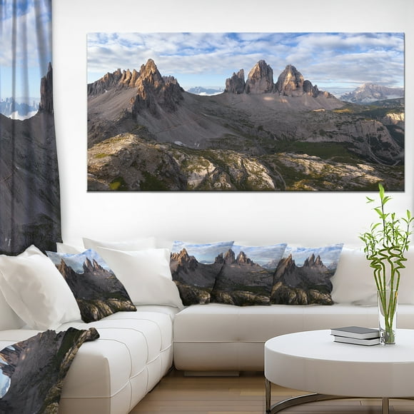 Tre Cime et Monte Paterno - Impression sur Toile Paysage