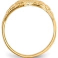 thumbnail image 2 of 14K Yellow Gold 10.0X8.0mm Closed Back Signet Ring (Size 6) Made In United States rs169, 2 of 5
