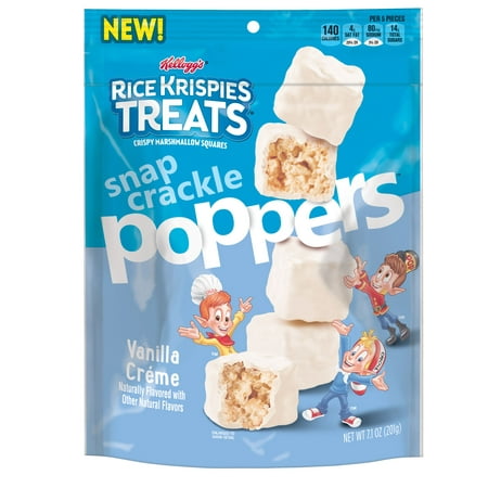 (2 pack) Kellogg's Rice Krispies Treats Poppers Vanilla Creme 7.1 (Best Way To Cut Rice Krispie Treats)