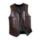 thumbnail image 1 of Chaleco de invierno para hombre Chaleco de cuero PU para hombre para senderismo Caza Primavera Otoño Invierno 3XL, 1 of 8