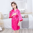 thumbnail image 1 of Pijamas de seda de hielo para niños, ropa de hogar fina de estilo japonés para niños, camisón de seda para niñas, 1 of 6