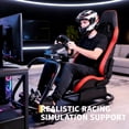 thumbnail image 4 of JustSmart Heavy Duty Racing Simulator Cockpit Gaming Chair Round Tube L-Shape 48.5x24.7x41in Steering Wheel Stand for Logi G29 G920, 4 of 7