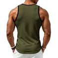 thumbnail image 5 of Mfakffe Mens Tank Top Casual Sport Fitness Sleeveless Comfy Vest Stretch Quick Dry Vintage Tank Top, 5 of 5