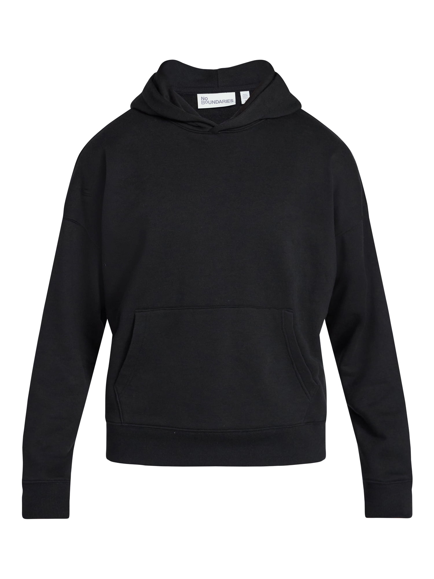 No Boundaries Oversized Hoodie with Long Sleeves, Men's XS-4XLT