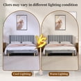 thumbnail image 5 of Queen Size Upholstered Bed Frame,40.9" High Headboard,Strong Metal Frame,Wooden Slats Support,No Box Spring Needed,Easy Assembly,Velvet Fabric,Gray, 5 of 11