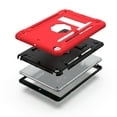 thumbnail image 3 of Allytech iPad 10.2" Case with Screen Protector Film, Heavy Duty Shockproof Kids Friendly Kicstand Full Protection Anti-scratch Back Cover Case for Apple iPad 10.2" 7th Generation, Red/Black, 3 of 7