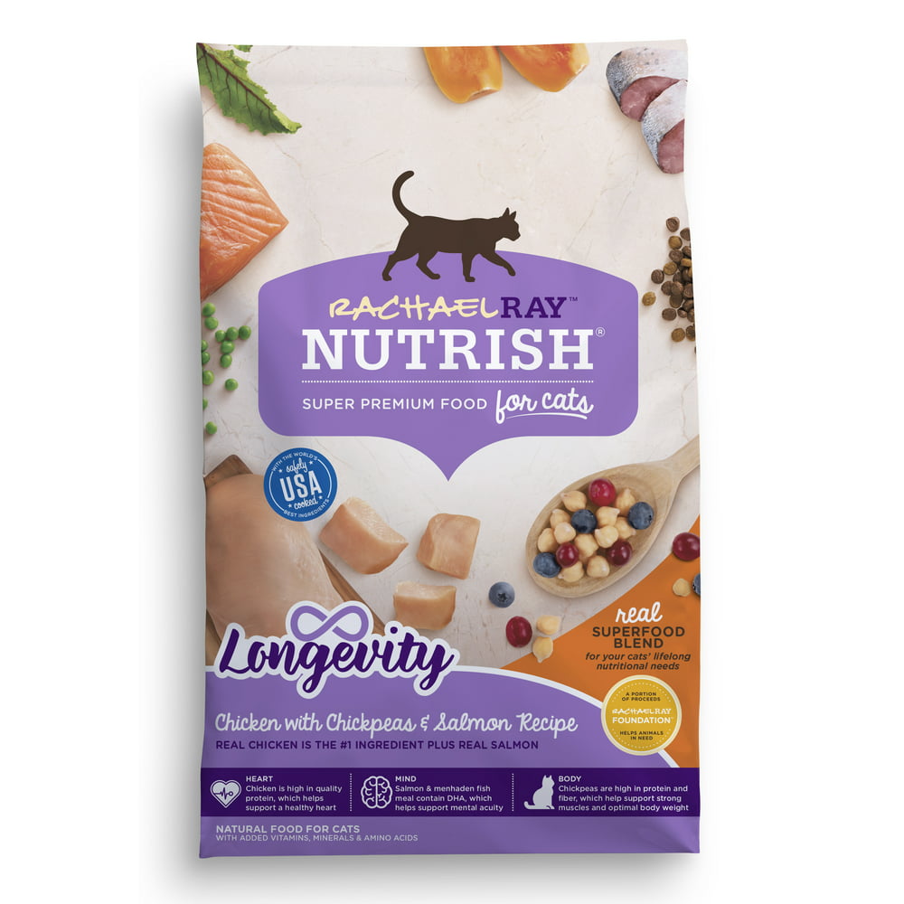 Rachael Ray Nutrish Longevity Natural Dry Cat Food, Chicken with