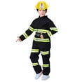 thumbnail image 3 of Tiijoy Little Boys Clothes Set Kids Halloween Dress Up Firefighter Outfits with Prop Set, 3 of 7