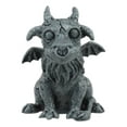 thumbnail image 2 of Gothic Winged Guardian Baby Goat Gargoyle Statue Faux Stone Resin Small 2.5"H, 2 of 6