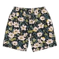 thumbnail image 2 of KLL Flowers Men's Casual Summer Beach Shorts Hawaiian Shorts with Pockets-3X-Large, 2 of 6