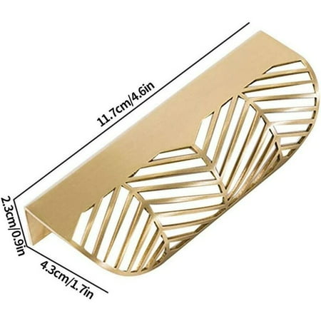 Forme Tiroir Poignée En Laiton Meubles Porte Bouton Pull