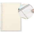 thumbnail image 1 of Transparent A5 Refillable Notebook 20 Rings/Holes Loose Leaf Binder Flexible Waterproof PP Cover 30 Sheets Ruled Lined Paper Refillable Binder for Office Home School Students Supplies Loose le, 1 of 8