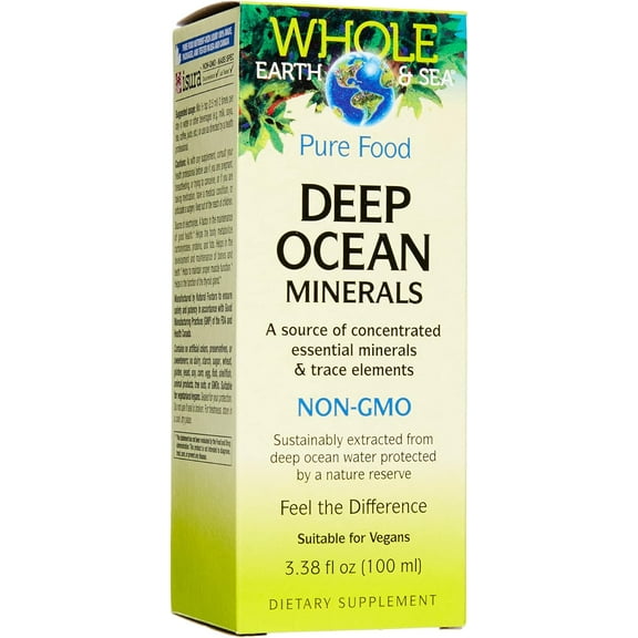 Natural Factors Whole Earth & Sea, Deep Ocean Minerals, 3.38 oz
