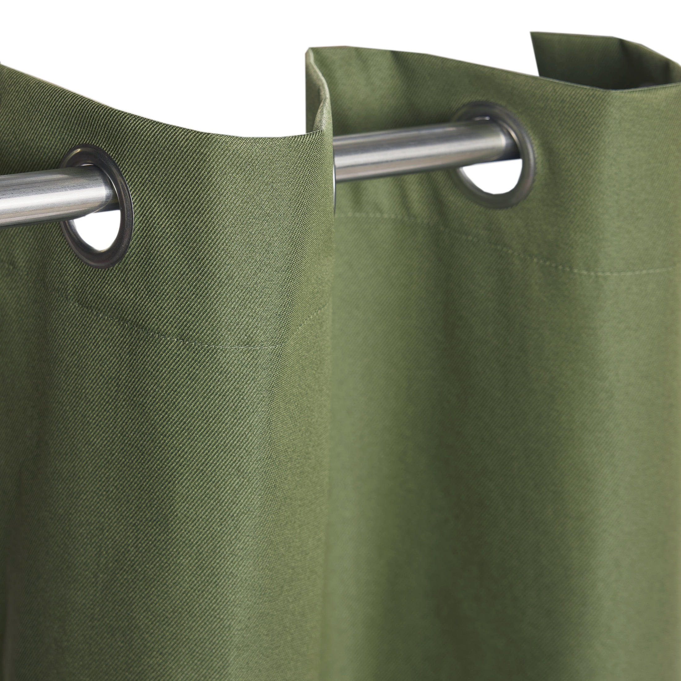Mainstays Green Solid Blackout Grommet Curtain Panel Pair, Set of 2, 30" W x 63" L