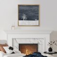 thumbnail image 2 of IDEA4WALL Framed Canvas Print Wall Art Birds Fly over White Field & Trees Landscape Nature Wildlife Scenery Animals Abstract Wall Decorative Rustic Scenic Relax/Calm for Rooms - 16"x16" Natural, 2 of 5