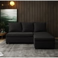 thumbnail image 2 of Sala Esquinera Modular El Bazar Store Tromso Negro 160x130 cm Lado Izquierdo ó Drecho Tela Lino nacional, 2 of 6