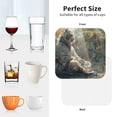 thumbnail image 5 of Drink Coasters, Forest Meditating White Tiger -PVC Leather Coasters Sets of 4 for Tabletop Protection - Bar Accessories, Coasters for Drinks Cup Aesthetic Coasters Home Office Decor Square, 5 of 5