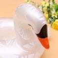 thumbnail image 3 of HONMEET Inflatable White Swan Water Beer Holder Lightweight PVC Floating Mat for Swim Parties, 3 of 8