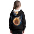 thumbnail image 3 of Pzuqiu Basketball Sweatshirt Kids Size 14-15 Personalized Versatile Boys' Fashion Hoodies & Sweatshirts Soft Stretchy Fall Winter Clothes Long Sleeve Warm for Outdoor Activities, 3 of 7