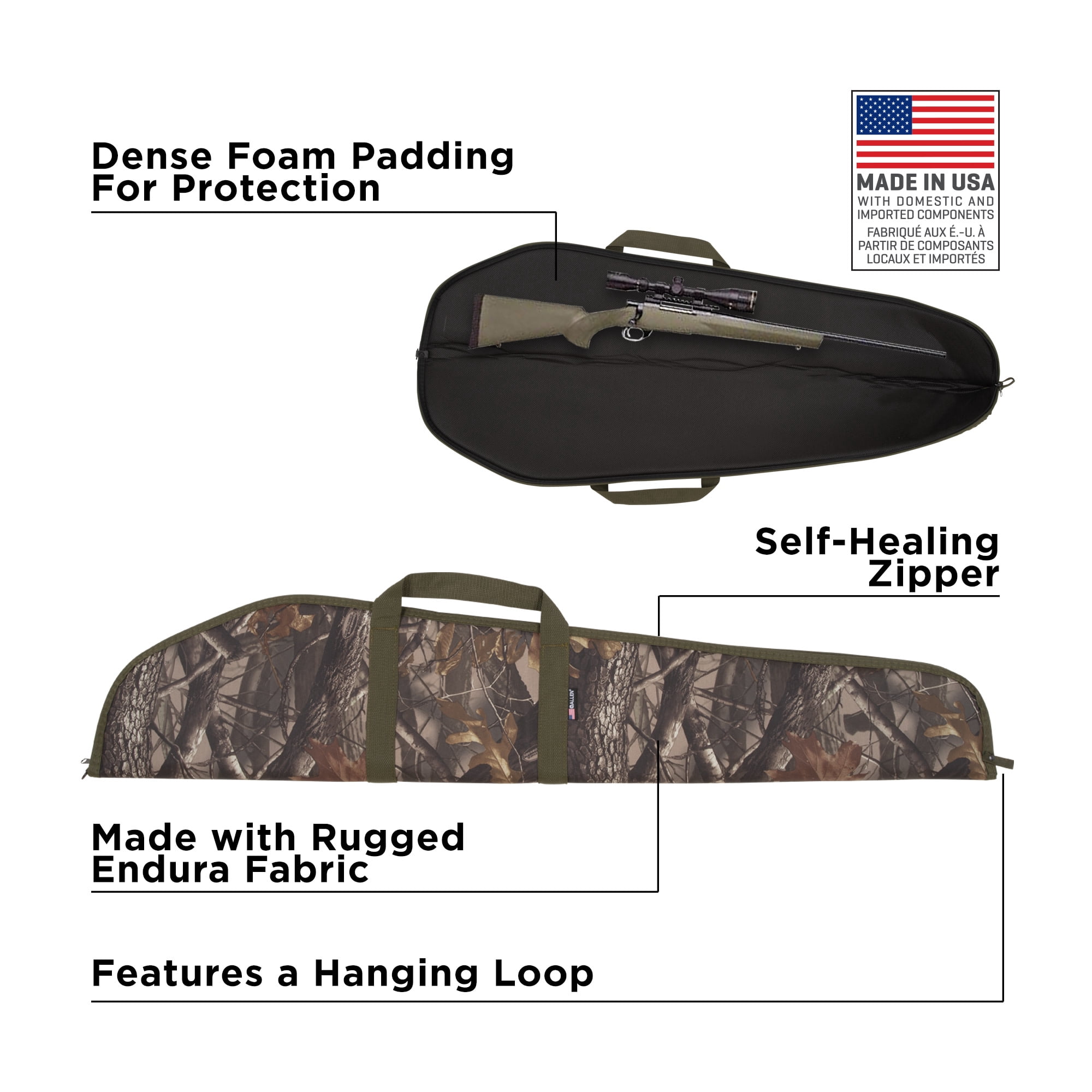 Allen Company 46" Red Mesa Firearm Case, Green Camo