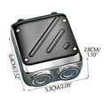thumbnail image 3 of Portable Mens Shaver Electric Waterproof Shaver Travel Shaving Kit Rechargeable Razor Personal Grooming Gift Box Compact Shaver For Men Black Z-750 Black, 3 of 3