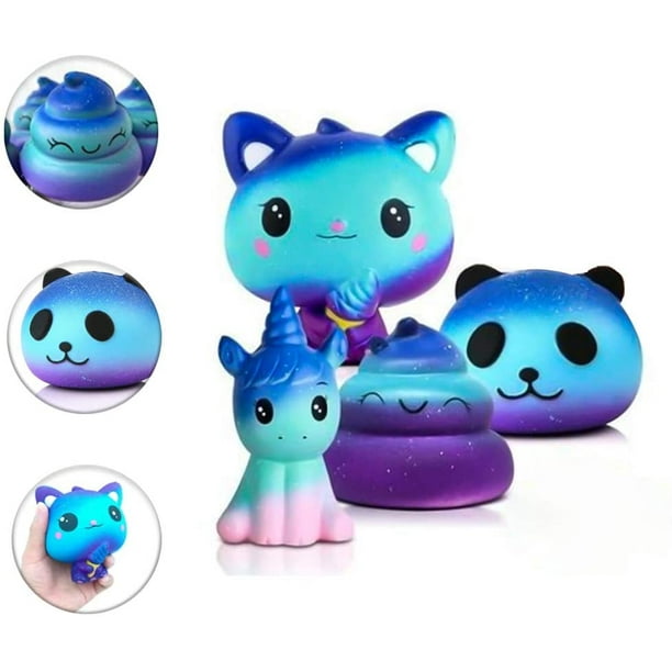 9€69 sur 4 Pcs Desire Deluxe Squishy Kawaii Squishies Pack - Soft