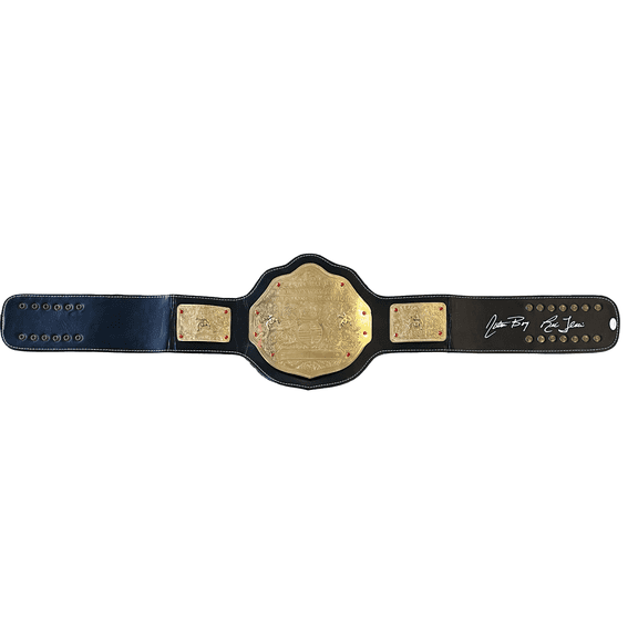 Ric Flair Signed Autographed Custom Black & Gold Belt JSA  Authentic Nature Boy