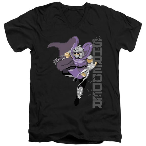 TMNT Teenage Mutant Ninja Turtles Retro Arcade Shredder Unisex Adult V-Neck T Shirt