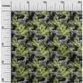 thumbnail image 2 of oneOone Georgette Viscose Light Green Fabric Tropical Abstract Leaf With Animal Sewing Fabric By The Yard Printed Diy Clothing Sewing Supplies 42 Inch Wide, 2 of 4