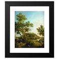 thumbnail image 2 of Canaletto 15x18 Black Modern Framed Museum Art Print Titled - English Landscape Capriccio with a Palace (C. 1754), 2 of 5