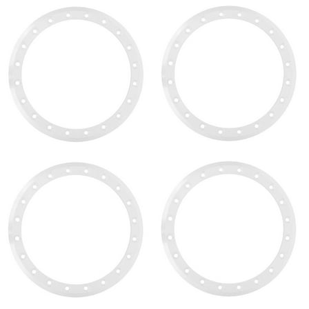 Full Set of System 3 SB-3 15" Beadlock Rings White (4)