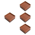 thumbnail image 4 of 4 elevadores de cama para muebles, almohadillas para pies de lavadora, fácil instalación Marrón 78x78x4cm, 4 of 9