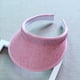thumbnail image 3 of Visera sin cordones cubierta de tela para mujer, gorra ajustable, viseras deportivas, sombreros de sol de ala ancha de verano, viseras para mujer, sombreros para sol UV, 3 of 5