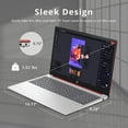 thumbnail image 3 of HP 15.6" HD Anti-Glare Everyday Laptop, Intel N200 Pentium Processor, 16GB DDR4 RAM, 128GB SSD, Intel UHD Graphics, HD Webcam, WiFi 5, Windows 11, Scarlet Red, 32GB Hotface USB Card, 3 of 9