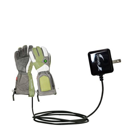 Gomadic Intelligent Compact AC Home Wall Charger suitable for the Columbia Bugaglove Max - High output power with a convenient, foldable plug design -