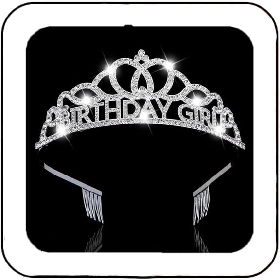 Rhinestone Birthday Tiaras Headband Crystal Crown Sasha Set Bridal Wedding Hair Accessories for Women and Girl